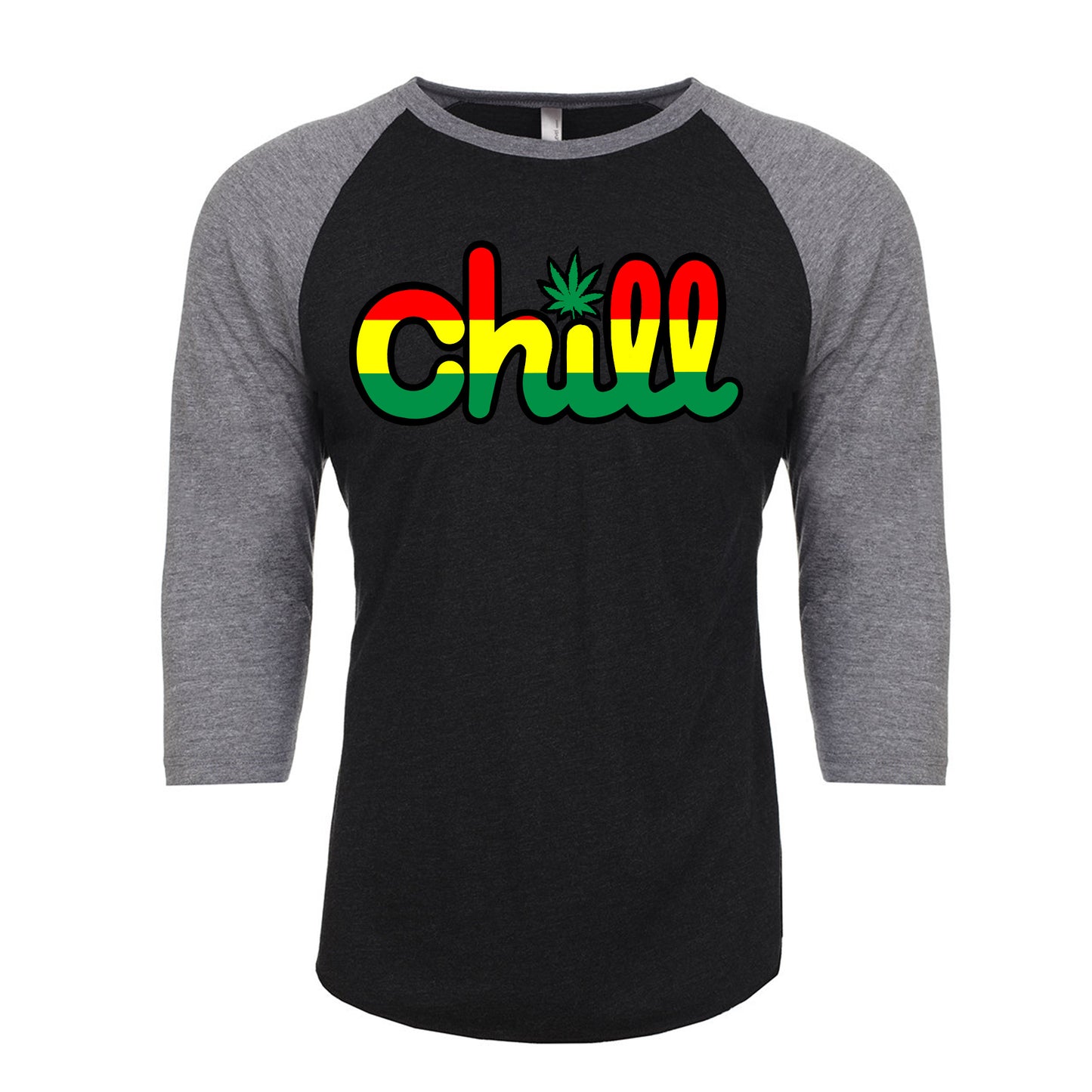 Chill Leaf Rasta Baseball 3/4 Sleeve T