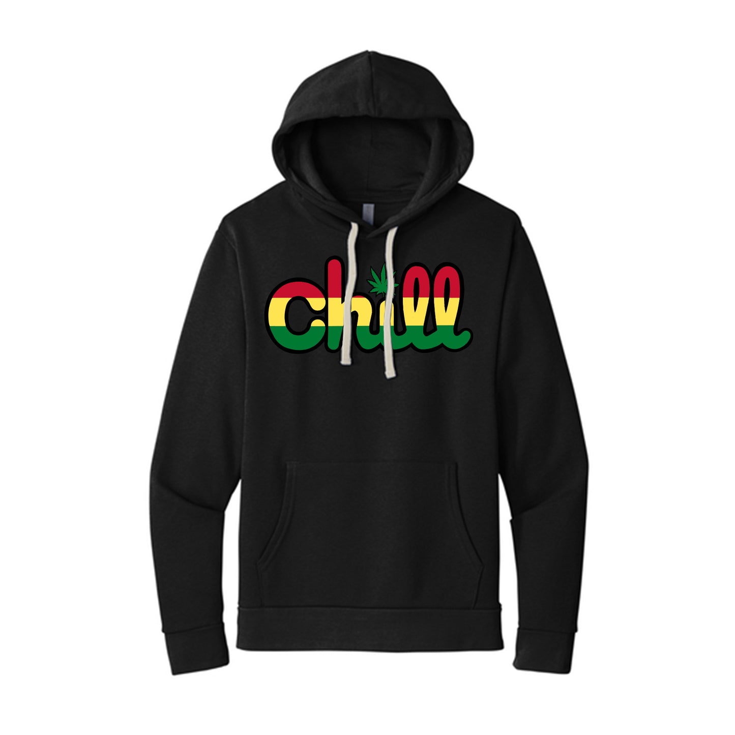 Chill Leaf Rasta Pullover Hood