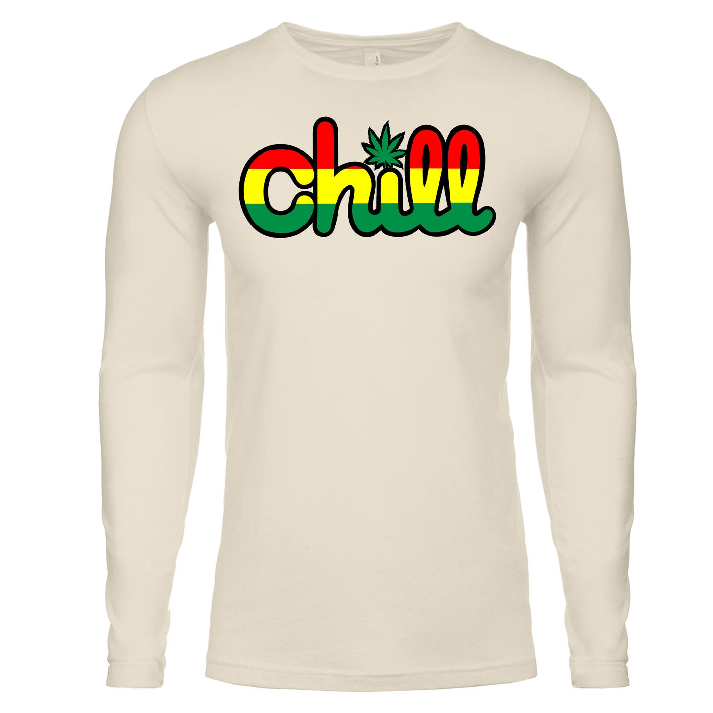 Chill Leaf Rasta Long Sleeve T