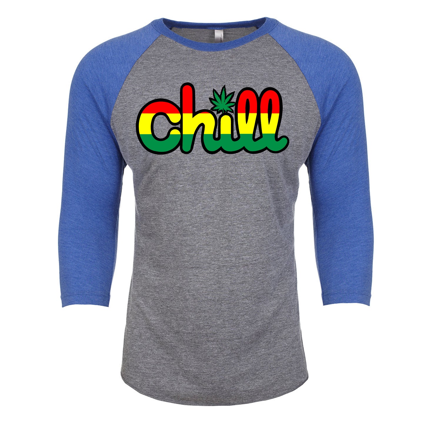 Chill Leaf Rasta Baseball 3/4 Sleeve T