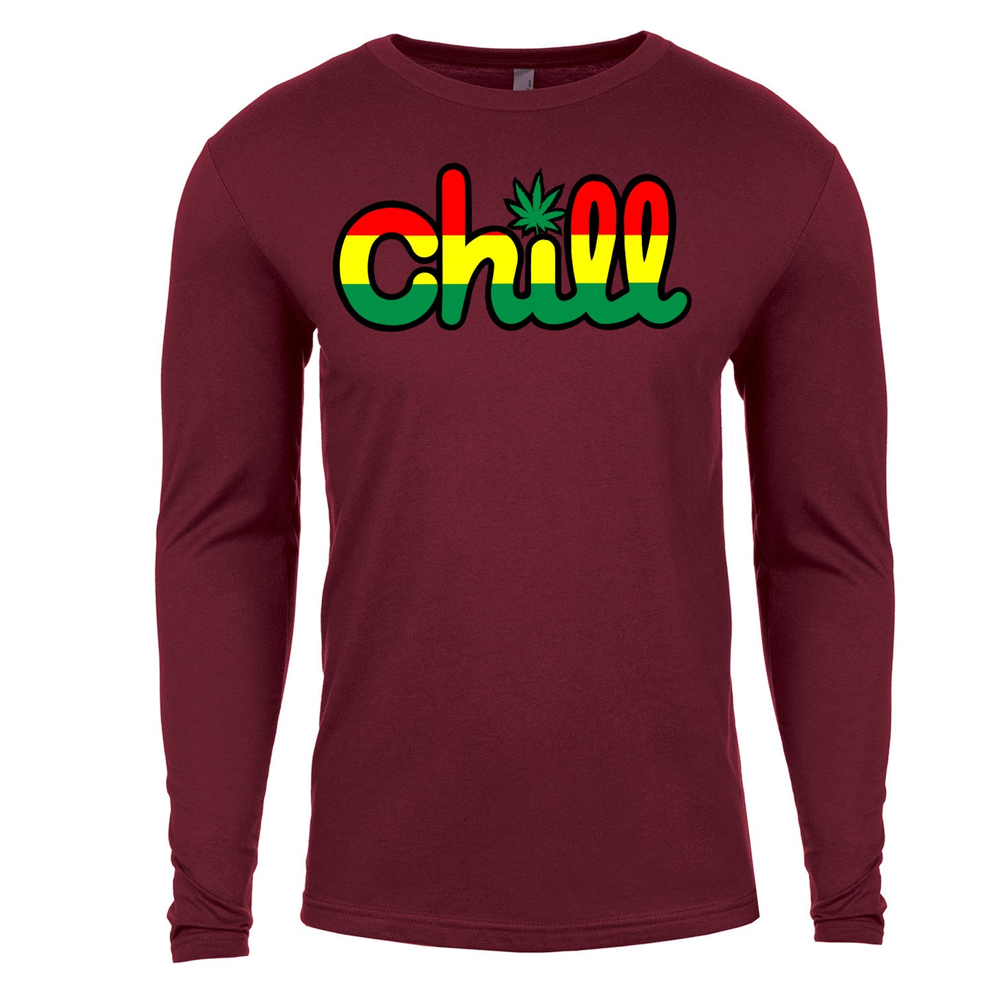 Chill Leaf Rasta Long Sleeve T