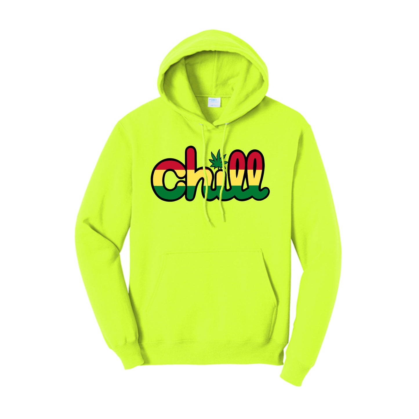 Chill Leaf Rasta Pullover Hood