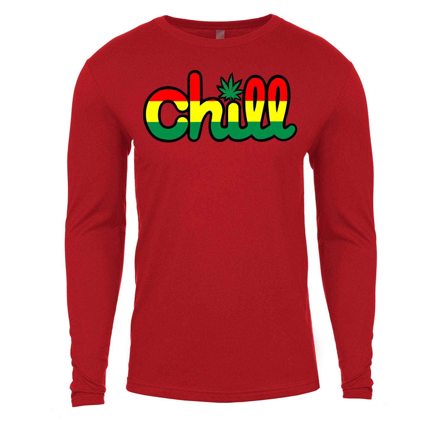 Chill Leaf Rasta Long Sleeve T