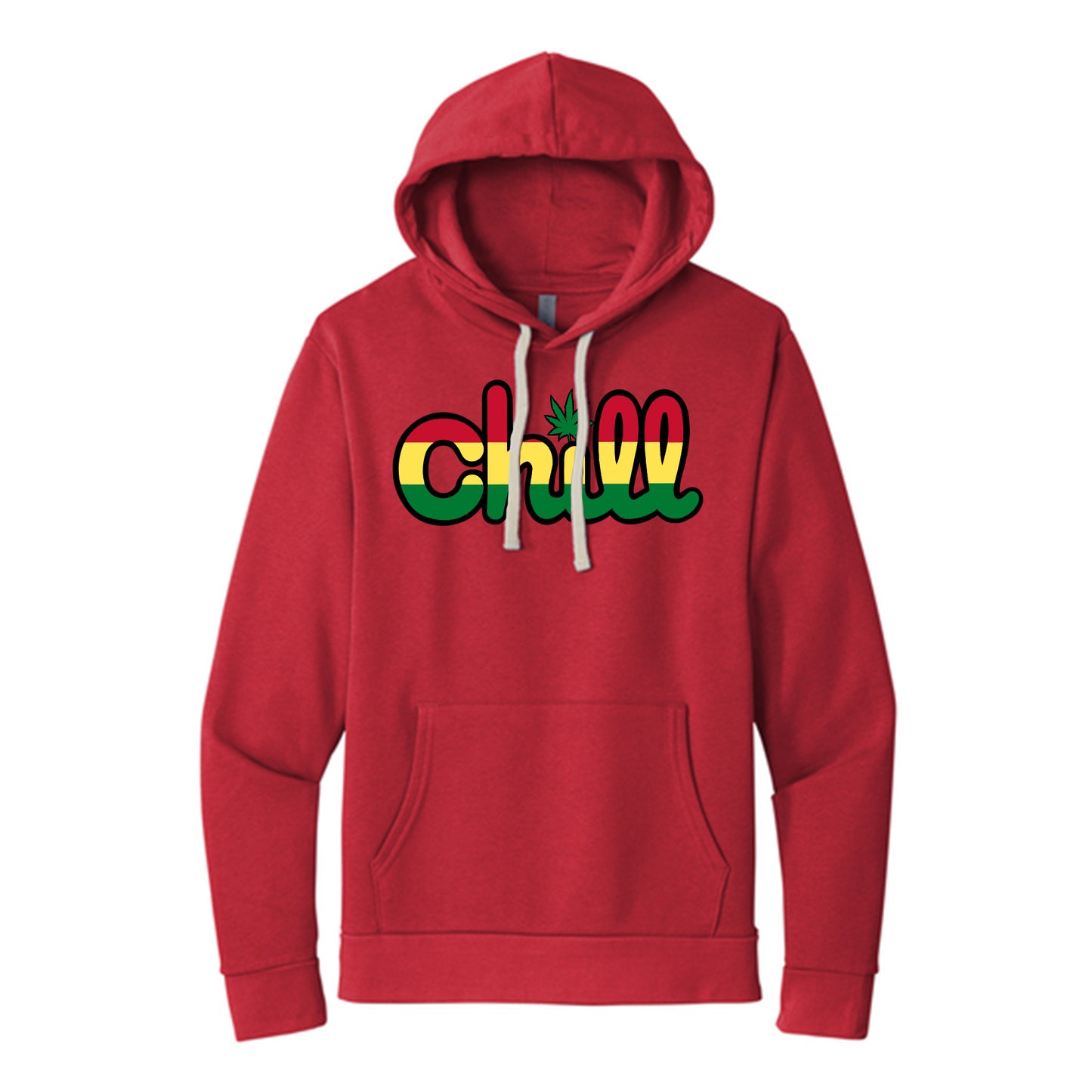 Chill Leaf Rasta Pullover Hood