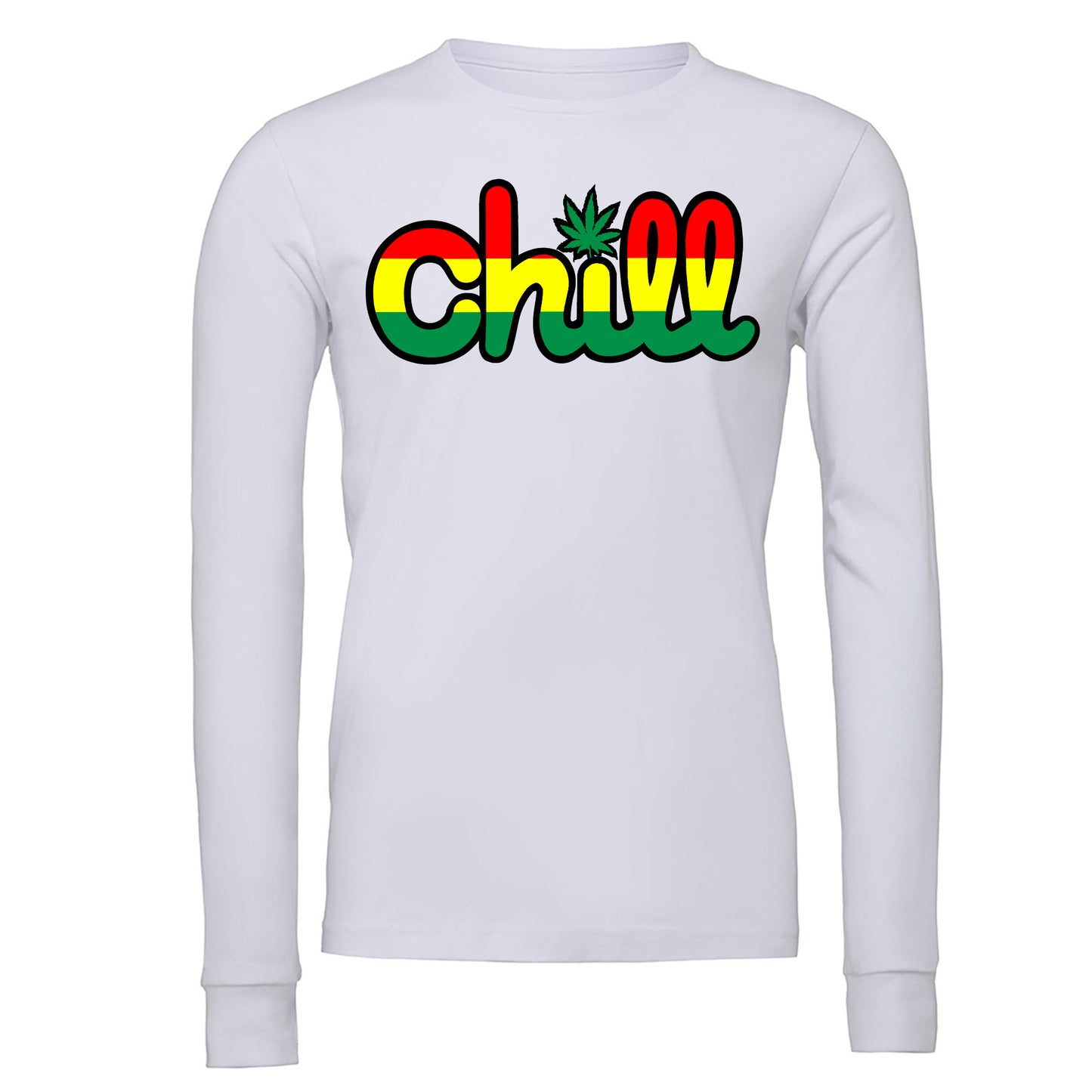 Chill Leaf Rasta Long Sleeve T