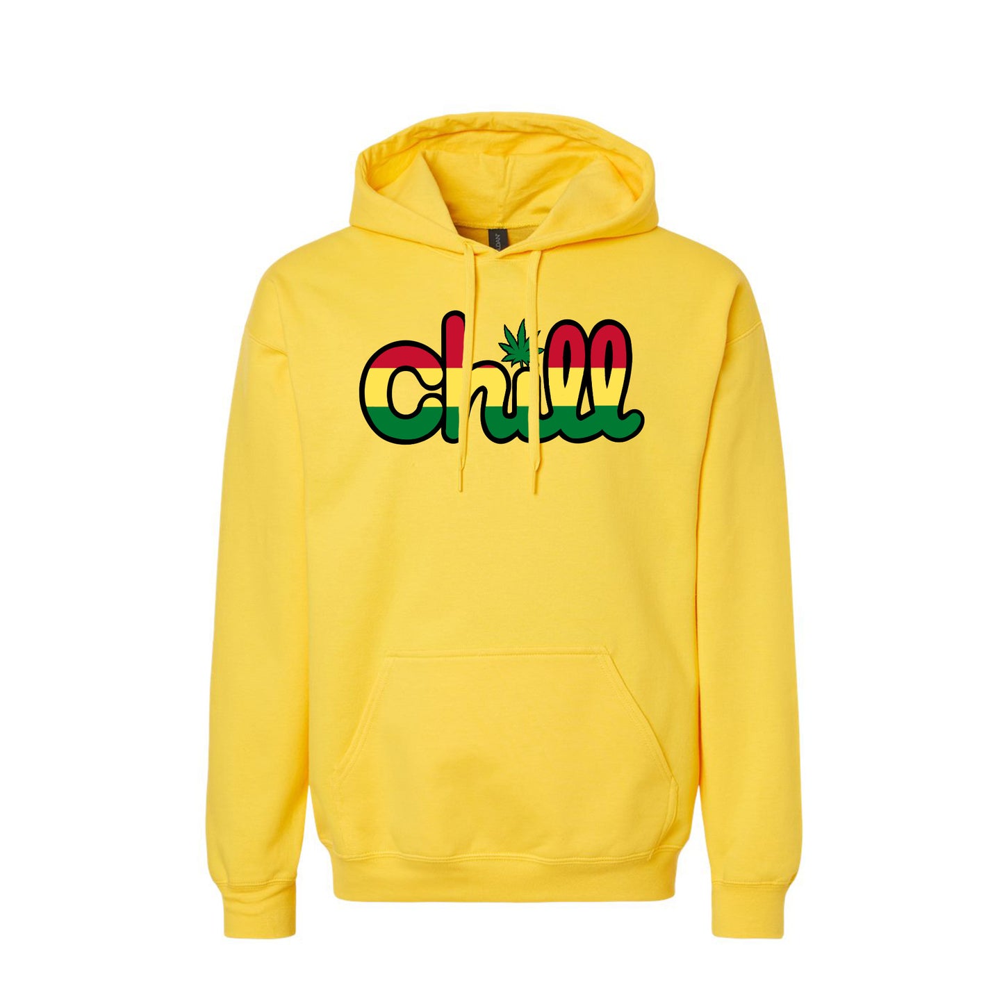 Chill Leaf Rasta Pullover Hood