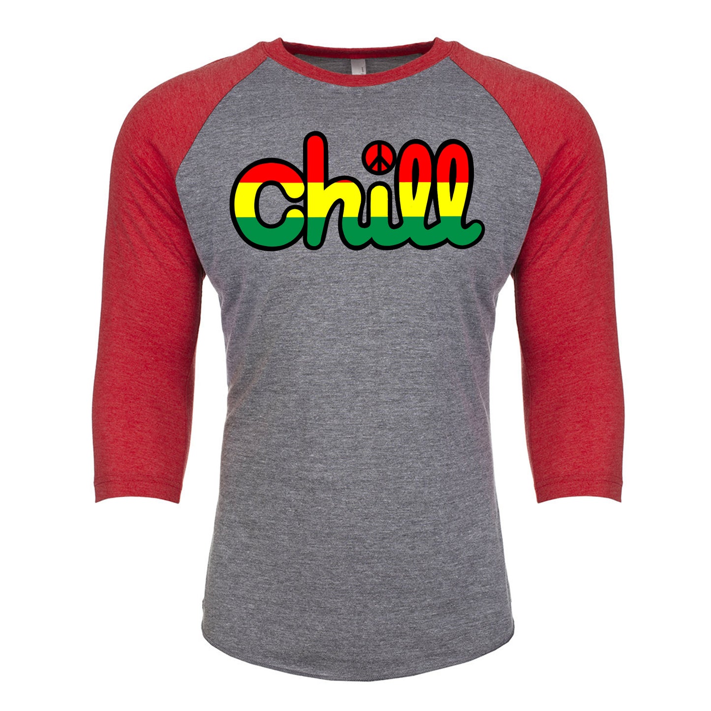 Chill Peace Rasta Baseball 3/4 Sleeve T