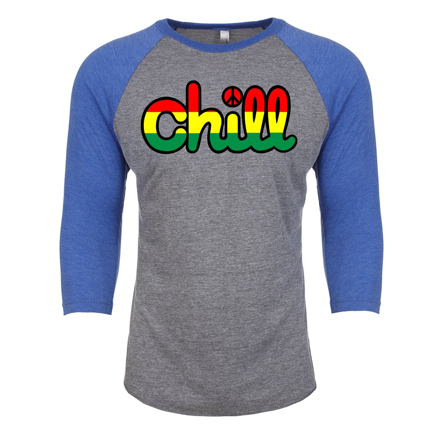 Chill Peace Rasta Baseball 3/4 Sleeve T