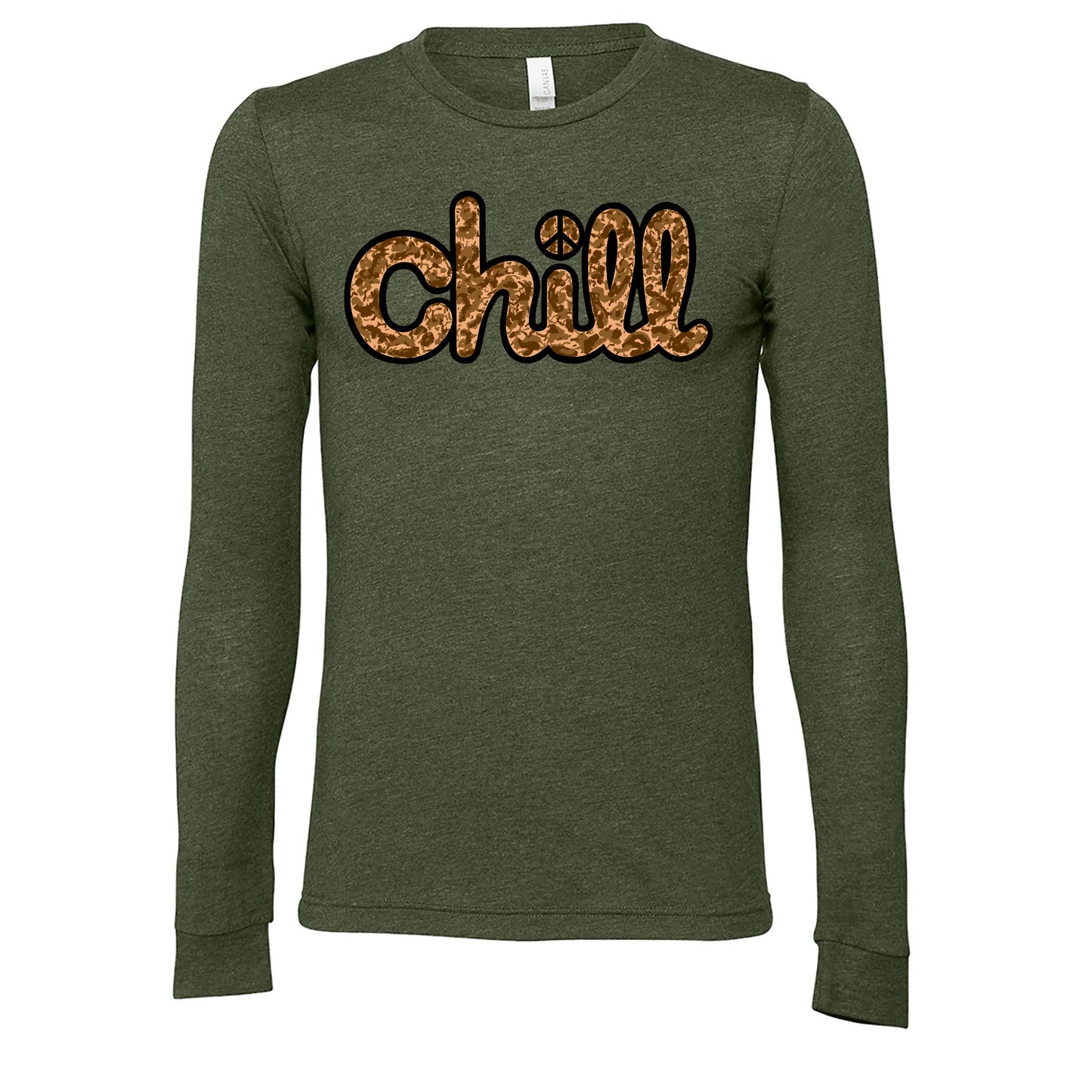Chill Peace Sand Camo Long Sleeve T