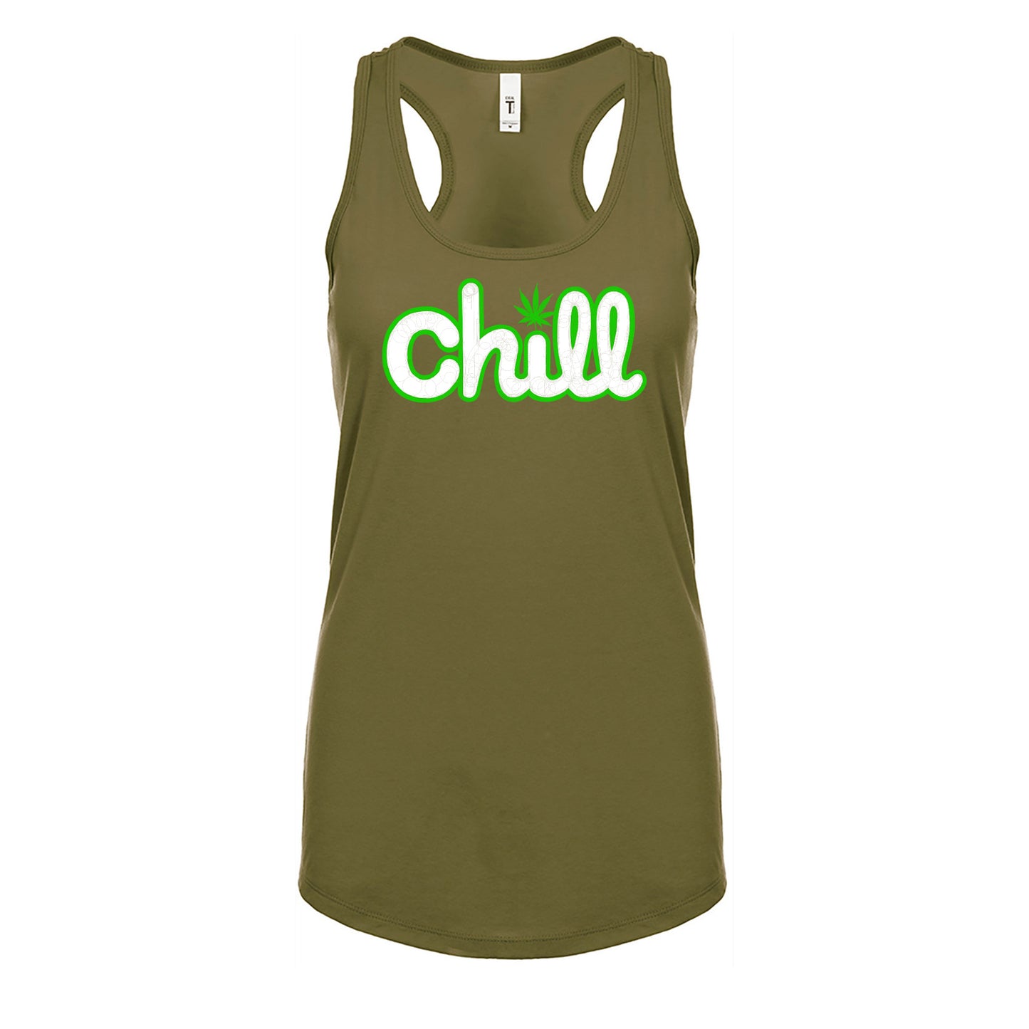 Womens Chill Leaf Classic Racerback Tank