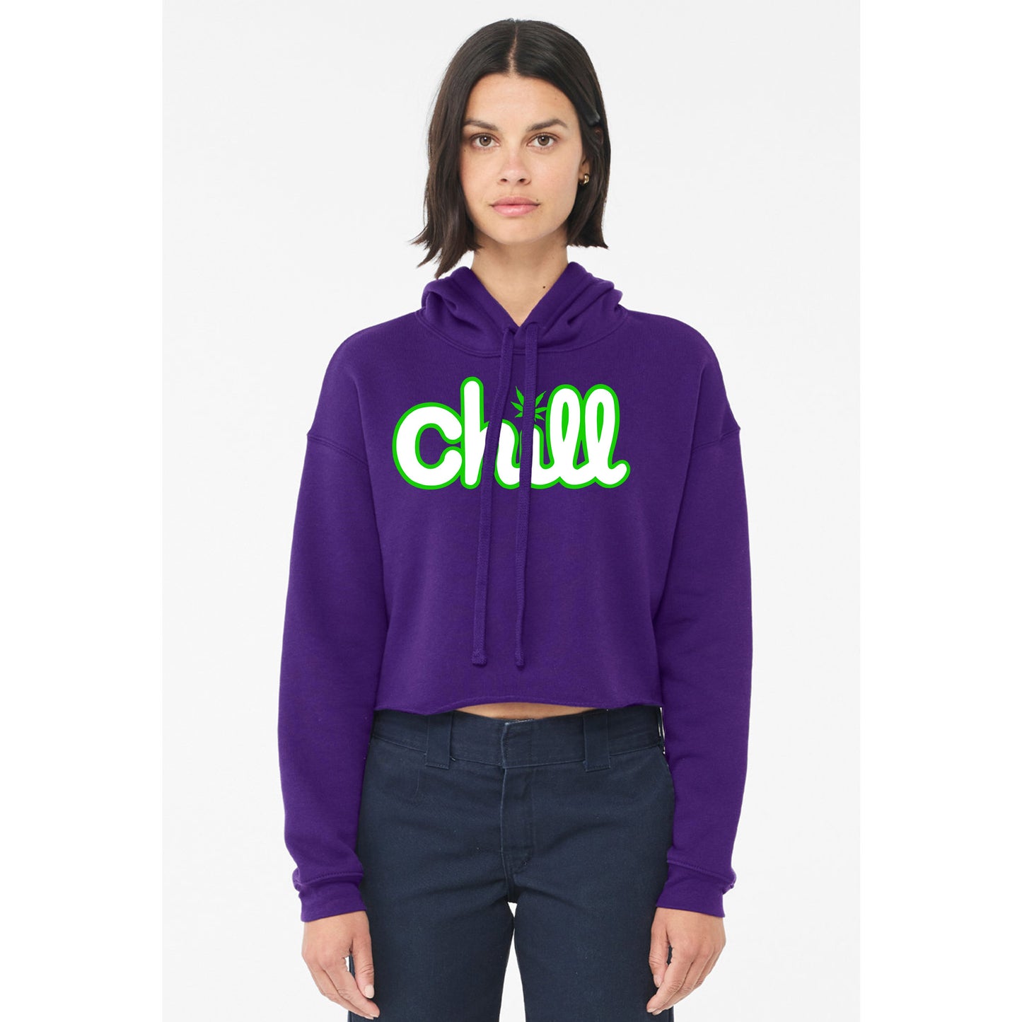 Womens Chill Leaf Classic Crop Hood