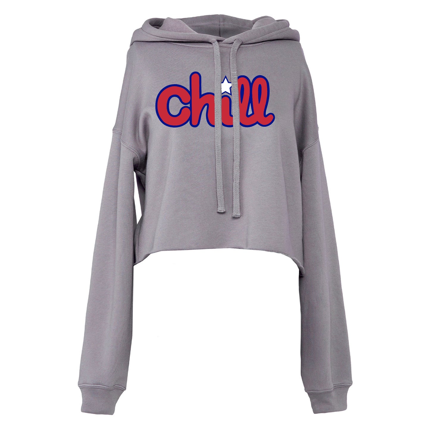 Womens Chill Patriot Star Crop Hood