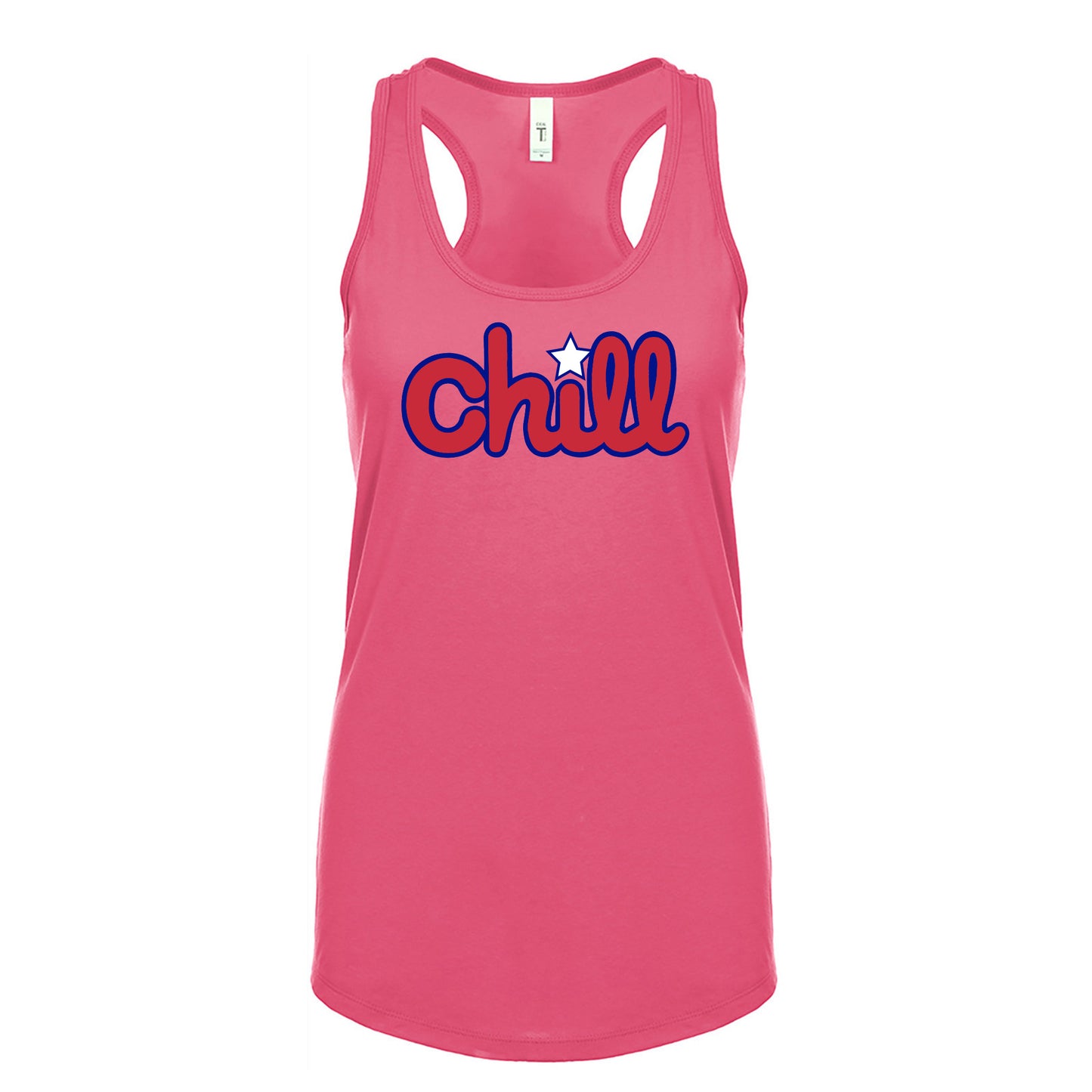 Womens Chill Patriot Star Racerback Tank