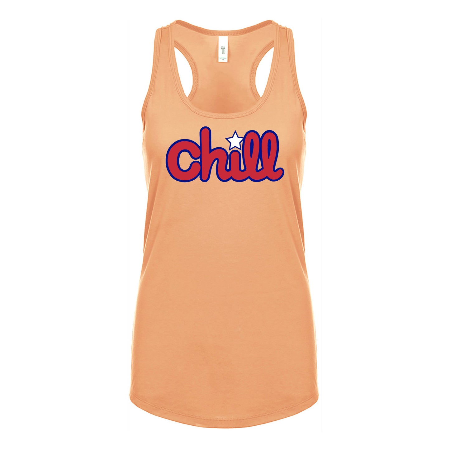Womens Chill Patriot Star Racerback Tank