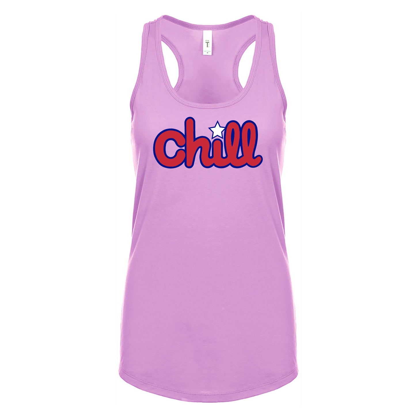 Womens Chill Patriot Star Racerback Tank