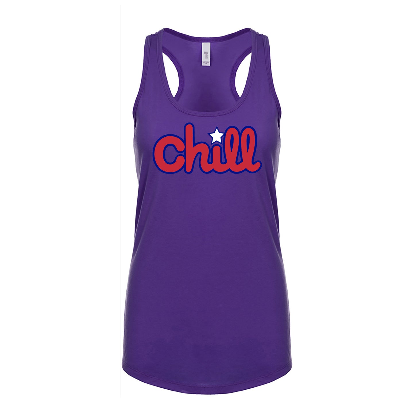 Womens Chill Patriot Star Racerback Tank