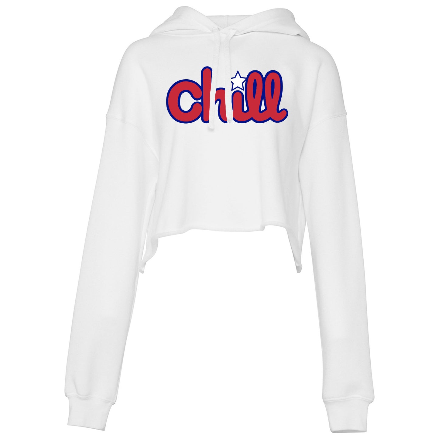 Womens Chill Patriot Star Crop Hood