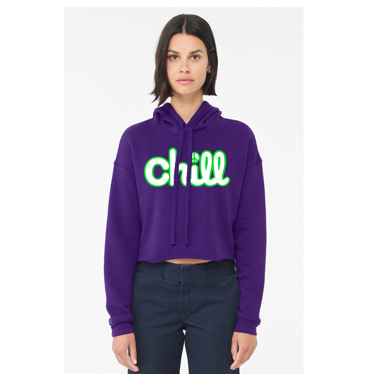 Womens Chill Peace Classic Crop Hood
