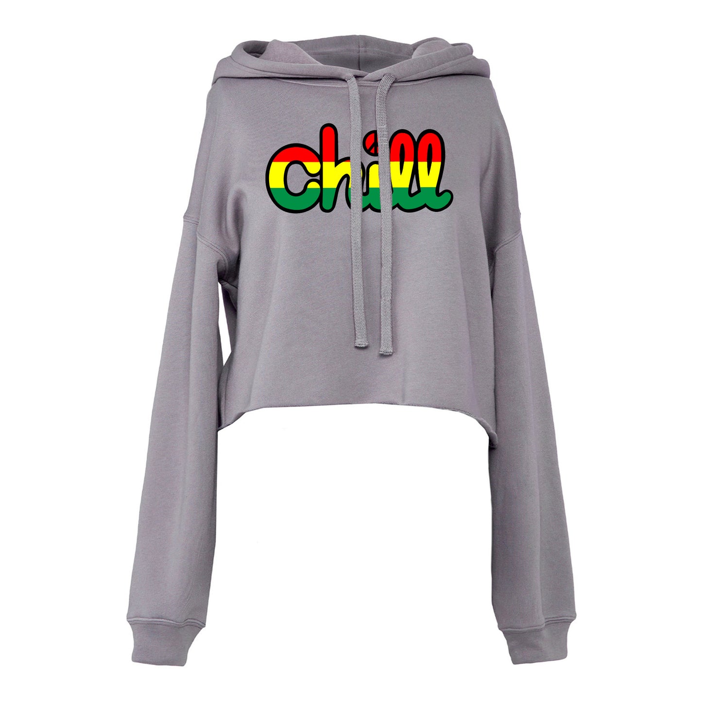 Womens Chill Peace Rasta Crop Hood