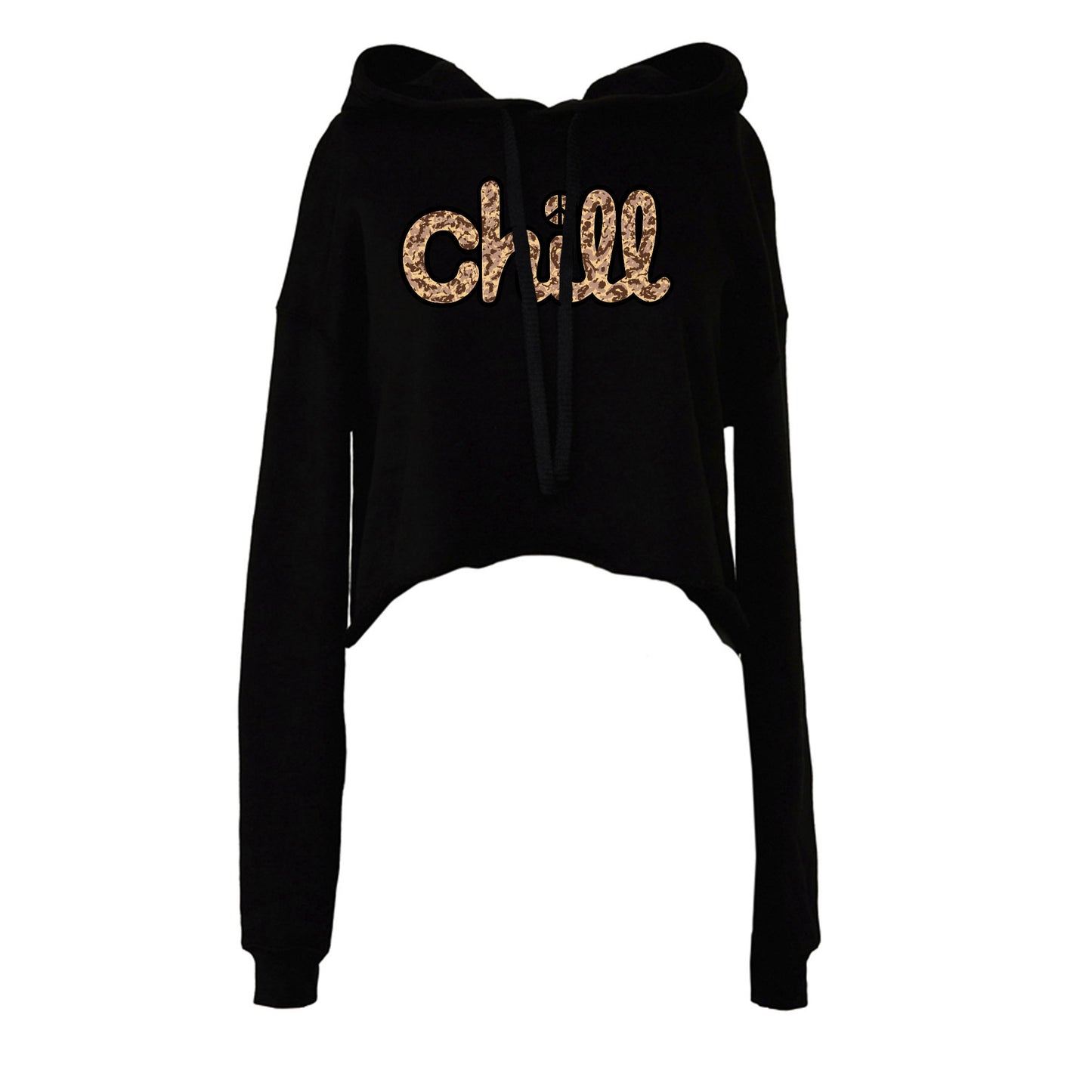 Womens Chill Peace Sand Camo Crop Hood