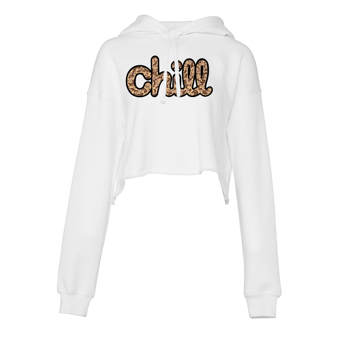 Womens Chill Peace Sand Camo Crop Hood