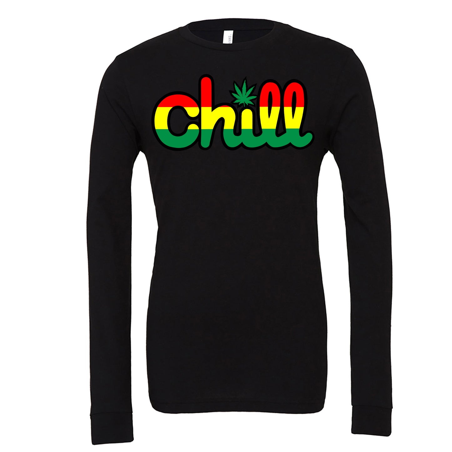 Chill Leaf Rasta Long Sleeve T