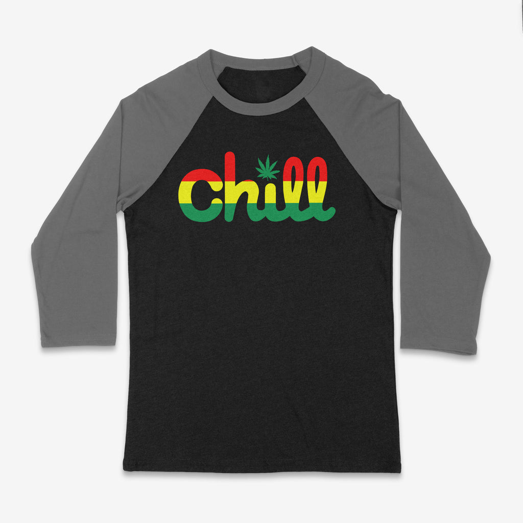 Chill Leaf Rasta Baseball 3/4 Sleeve T