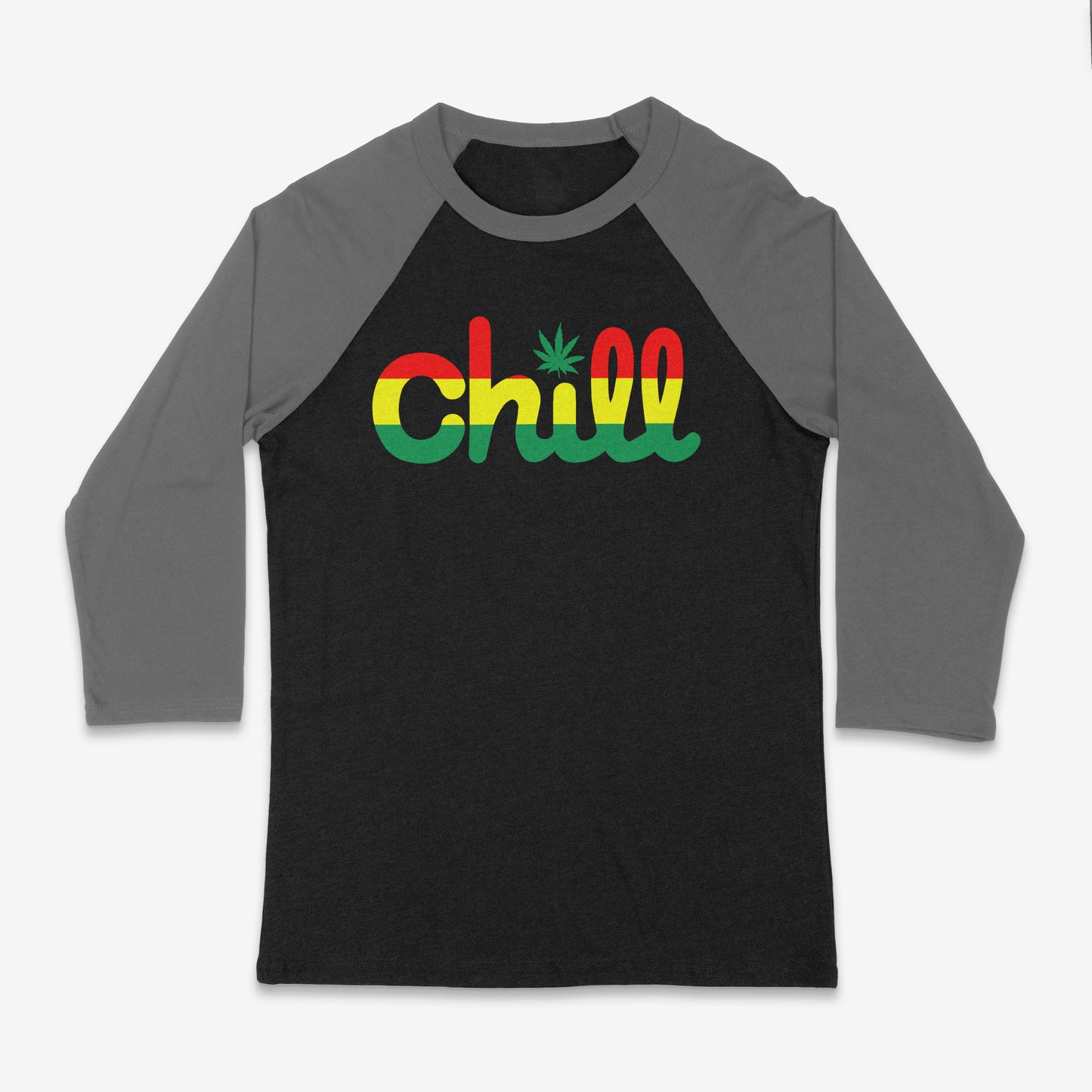 Chill Leaf Rasta Baseball 3/4 Sleeve T