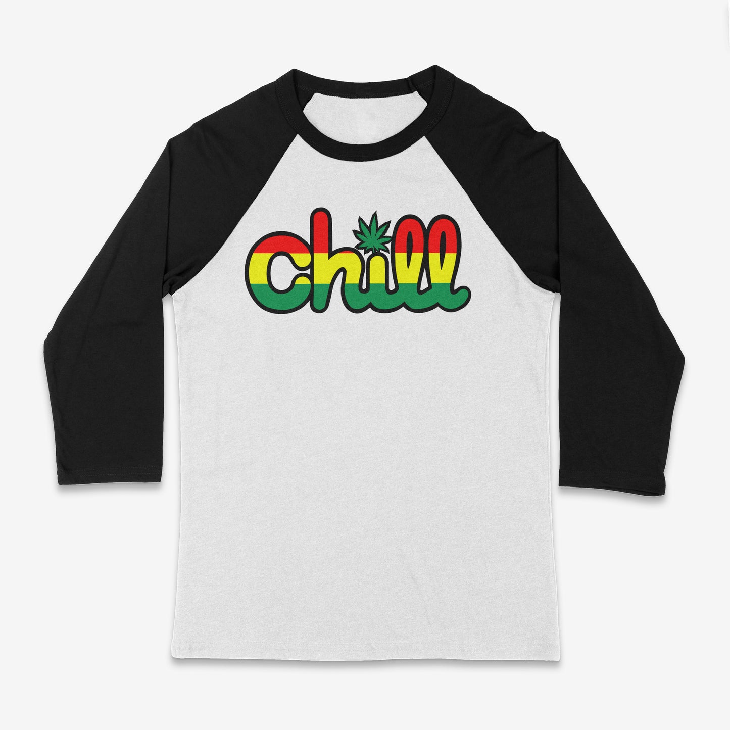 Chill Leaf Rasta Baseball 3/4 Sleeve T