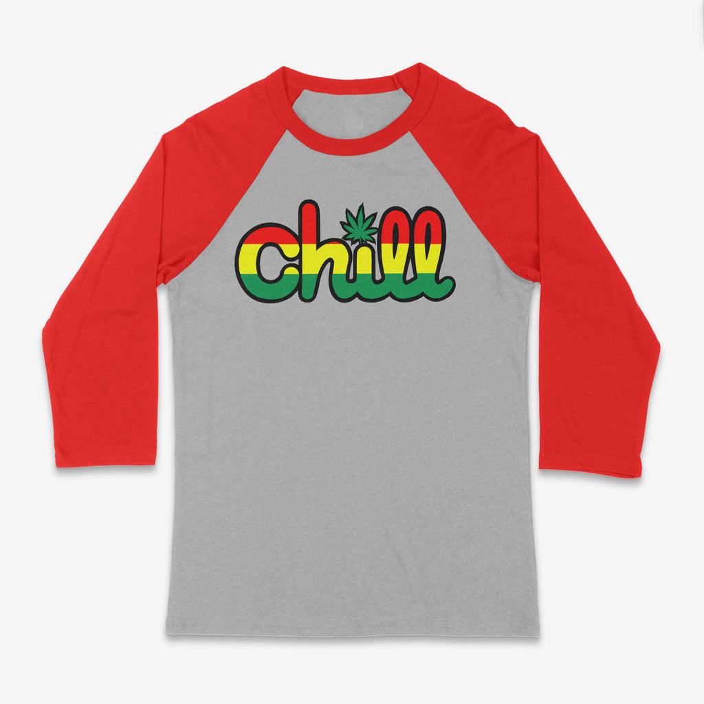 Chill Leaf Rasta Baseball 3/4 Sleeve T