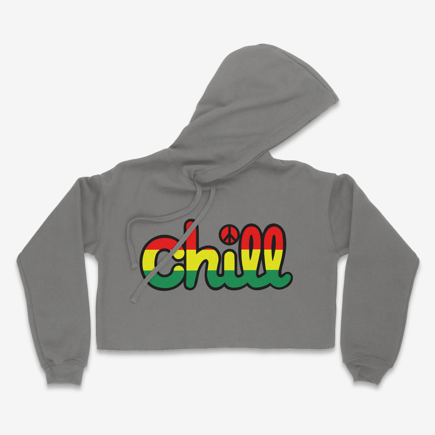 Womens Chill Rasta Peace Crop Hood