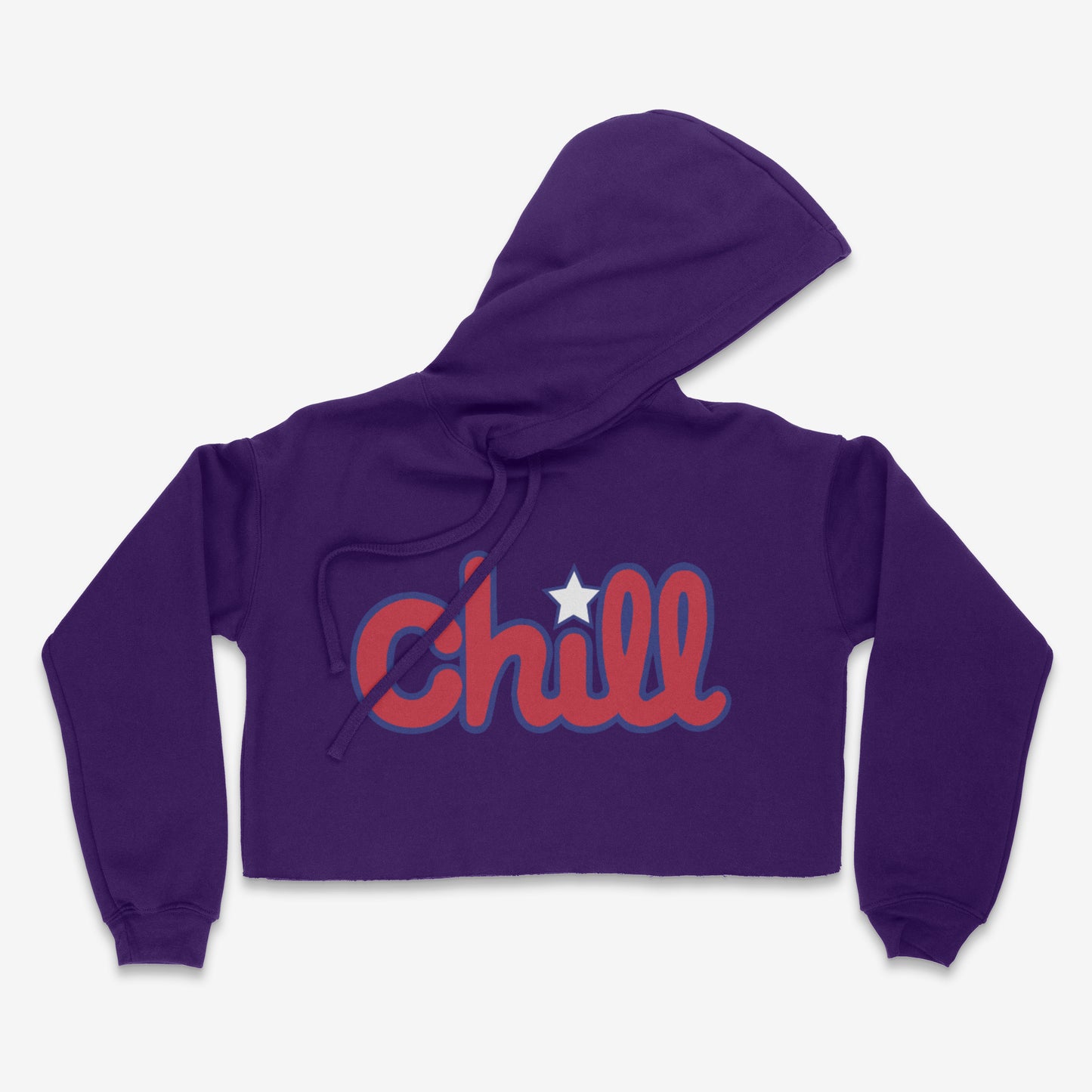 Womens Chill Patriot Star Crop Hood