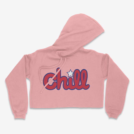 Womens Chill Patriot Star Crop Hood