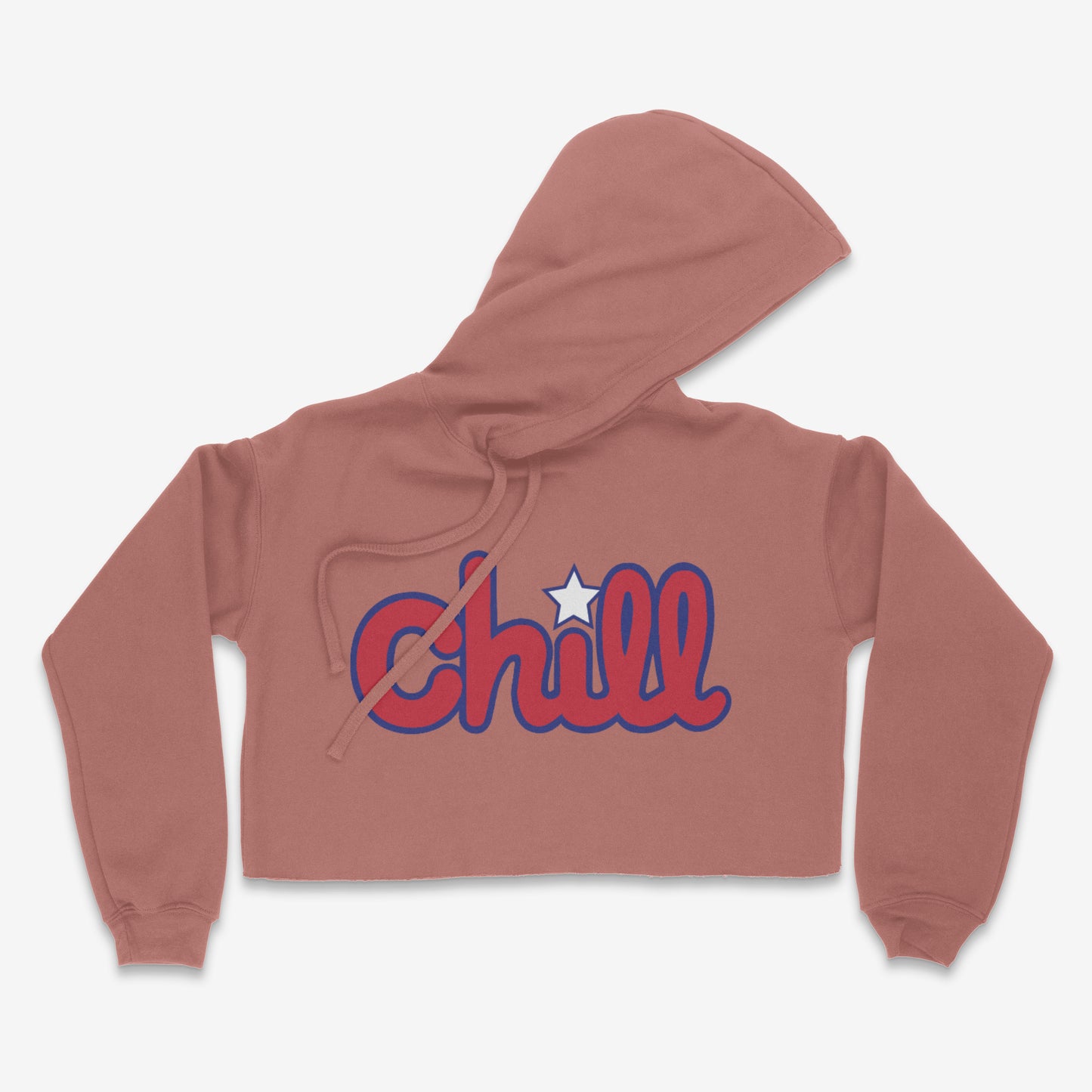 Womens Chill Patriot Star Crop Hood