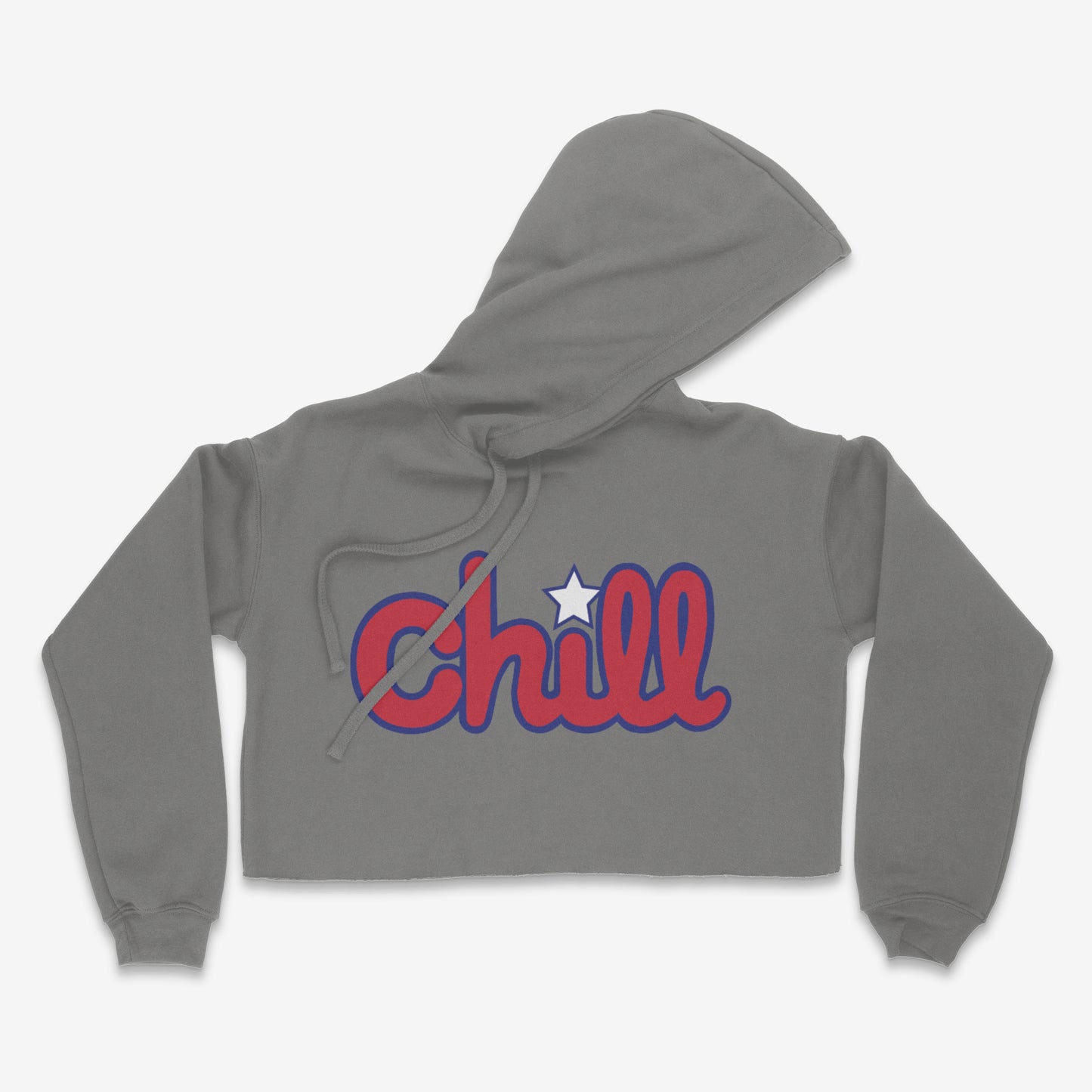 Womens Chill Patriot Star Crop Hood