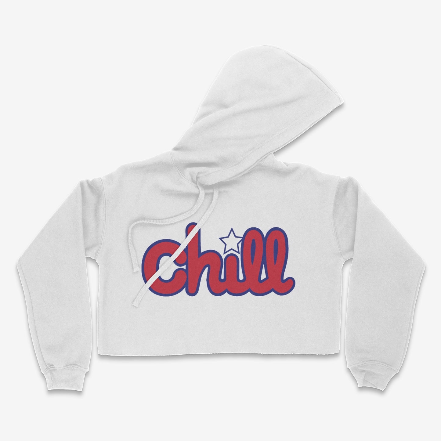 Womens Chill Patriot Star Crop Hood