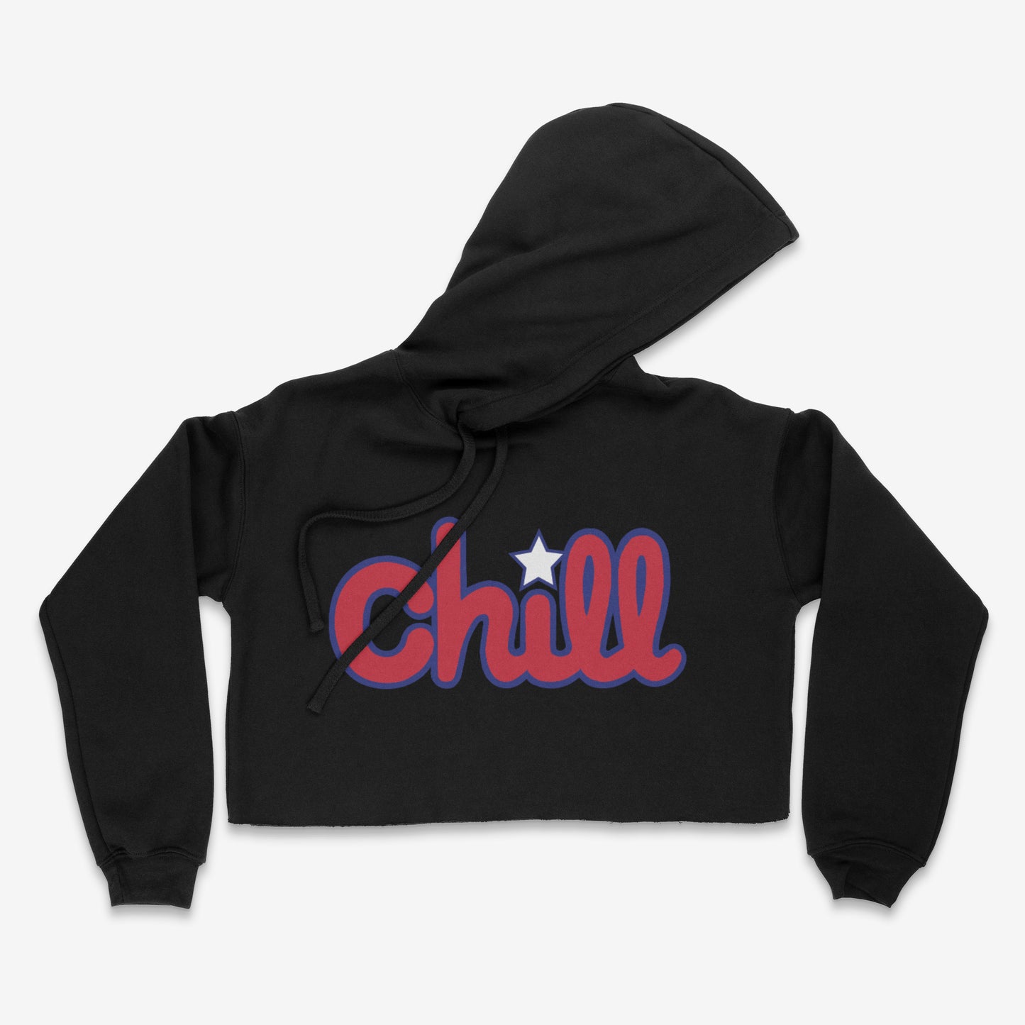 Womens Chill Patriot Star Crop Hood