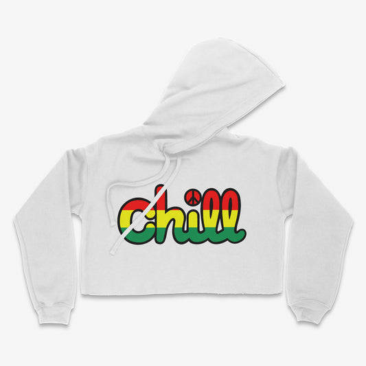 Womens Chill Rasta Peace Crop Hood