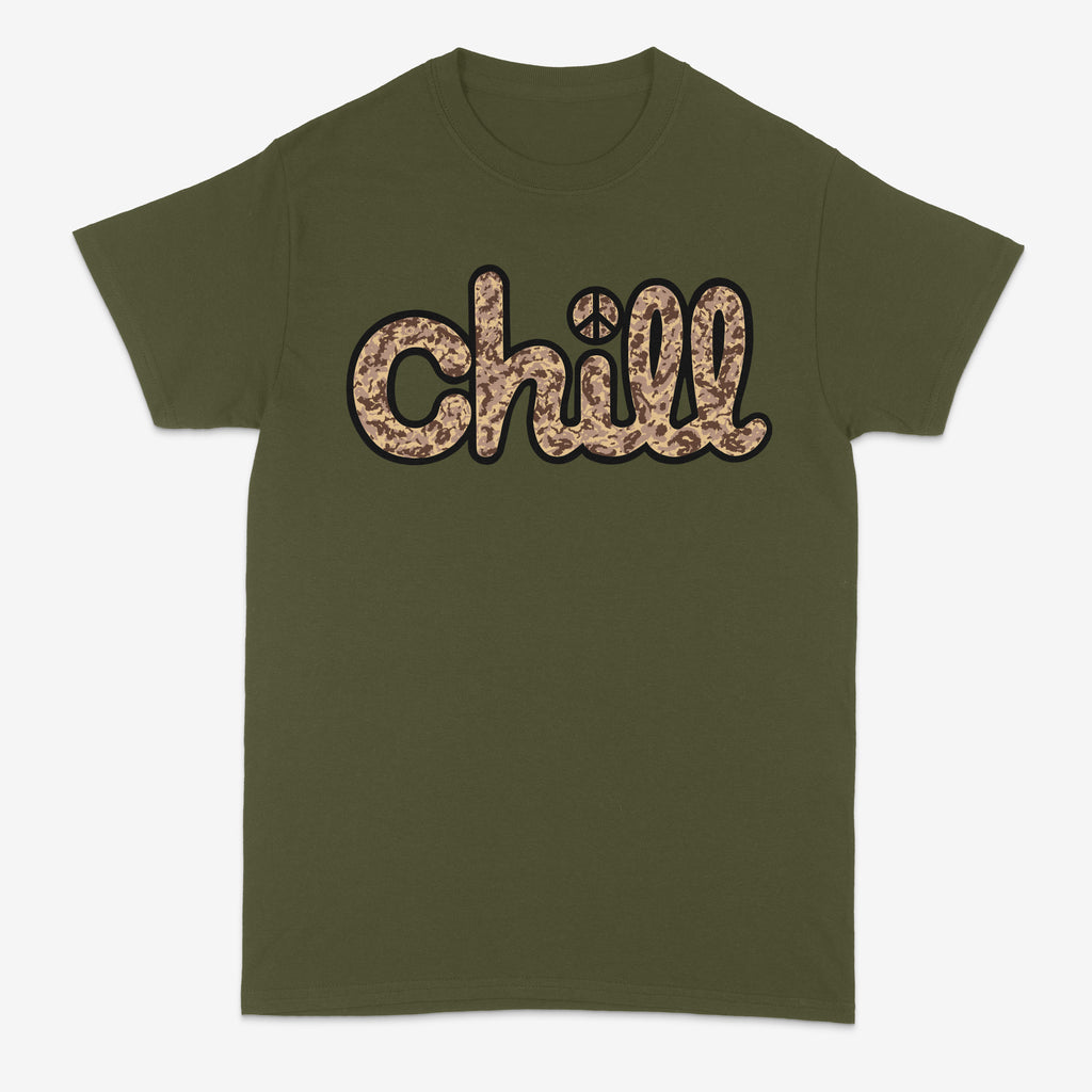 Chill Peace Sand Camo Short Sleeve T