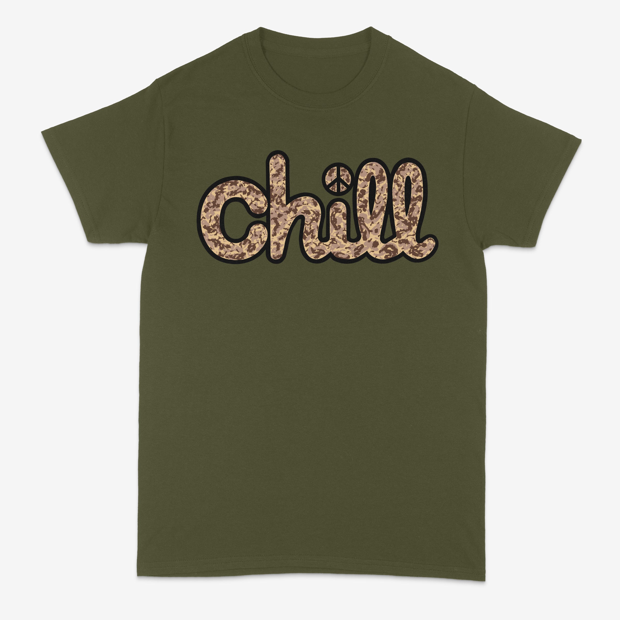 Chill Peace Sand Camo Short Sleeve T