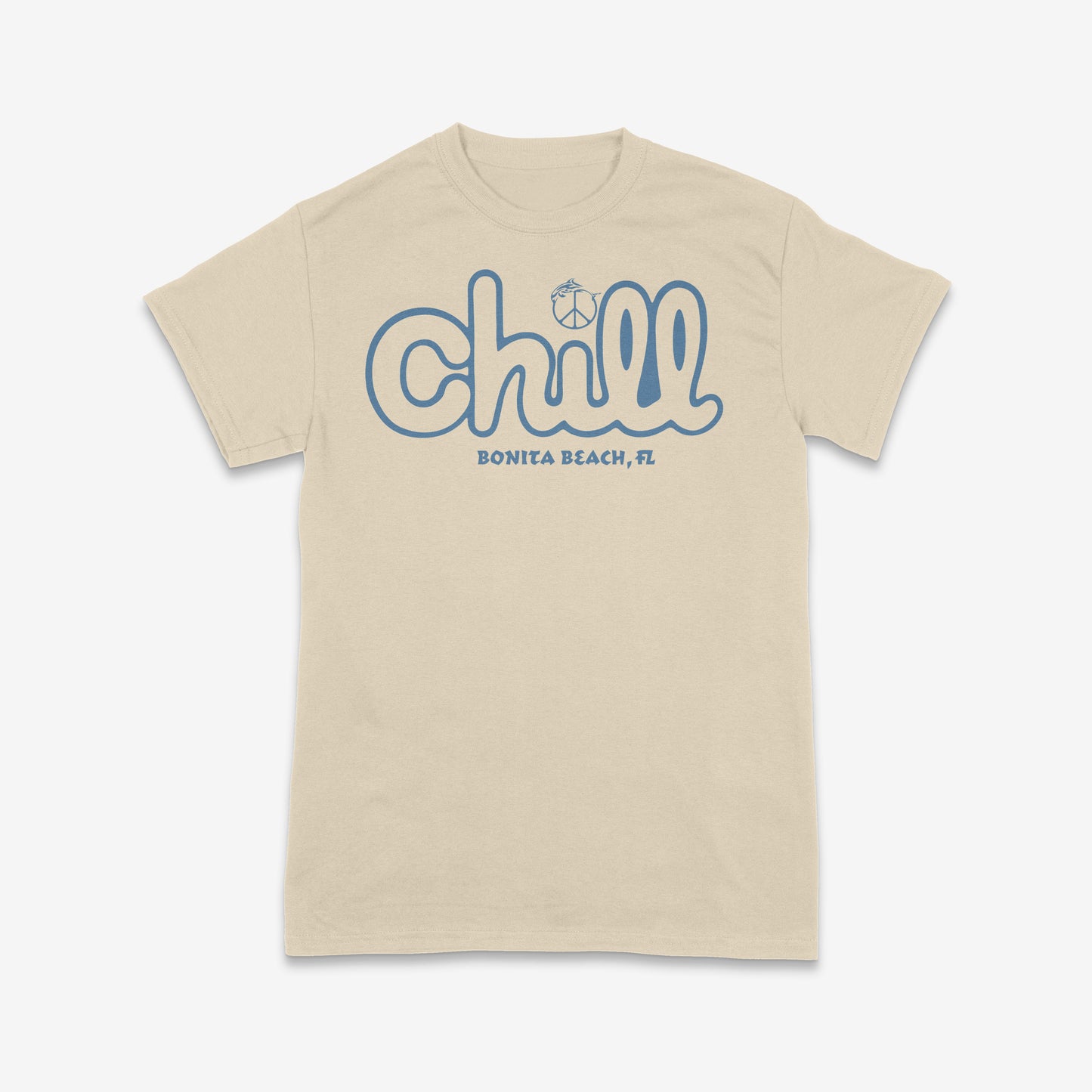 Chill Beach Peace Dolphin Short Sleeve T