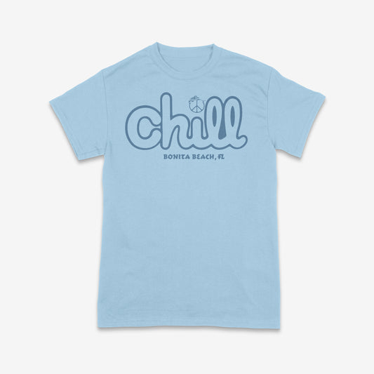 Chill Beach Peace Dolphin Short Sleeve T