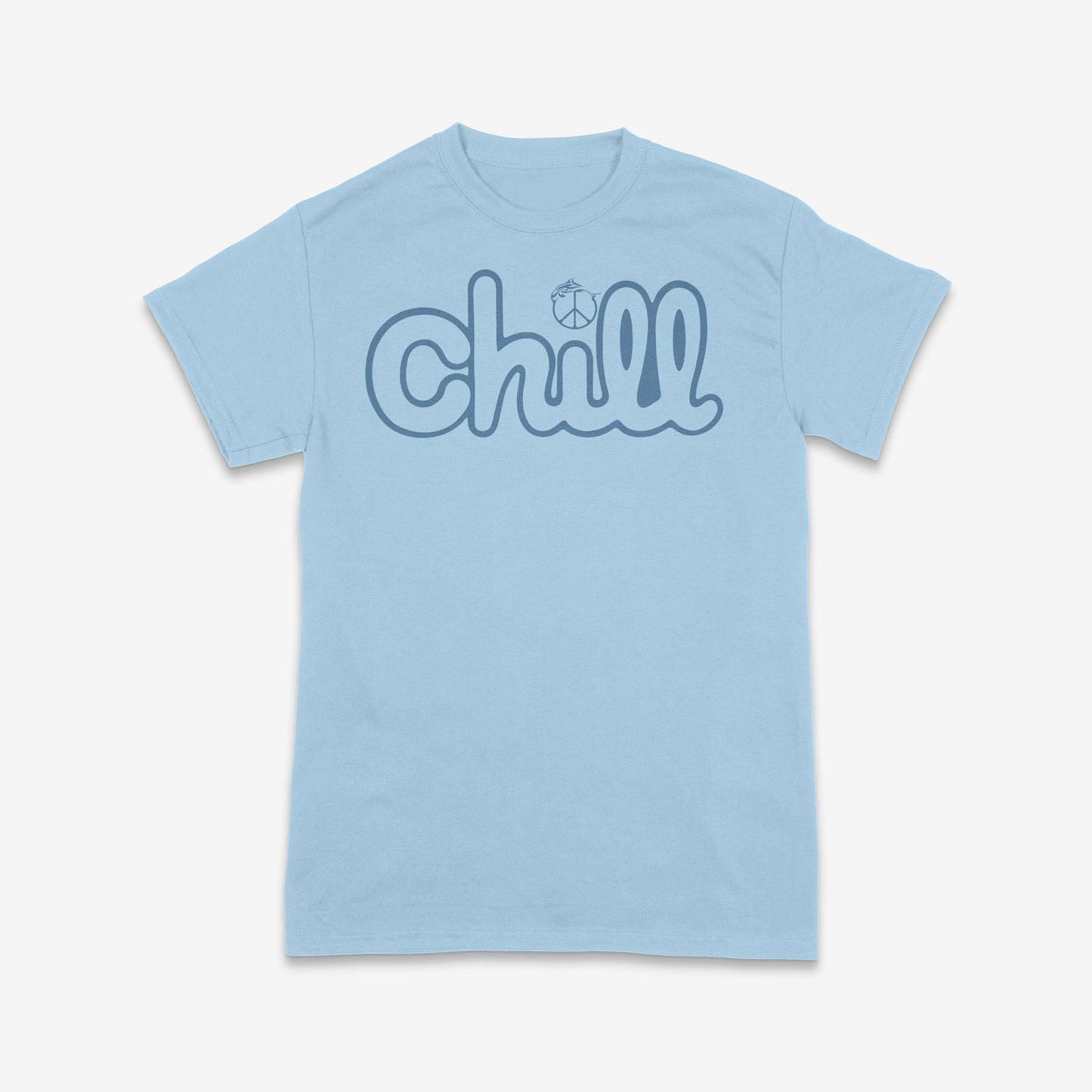 Chill Beach Peace Dolphin Short Sleeve T