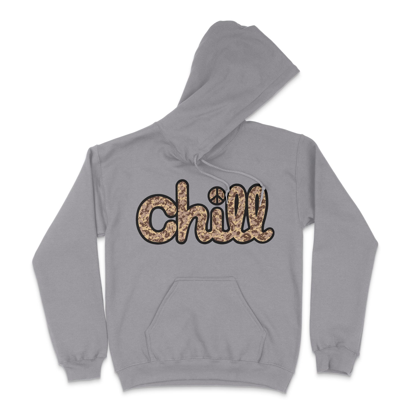 Chill Peace Sand Camo Pullover Hood