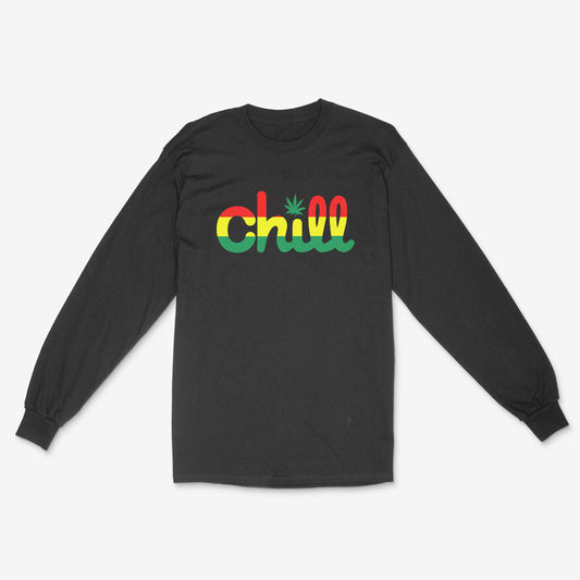 Chill Rasta Leaf Long Sleeve T