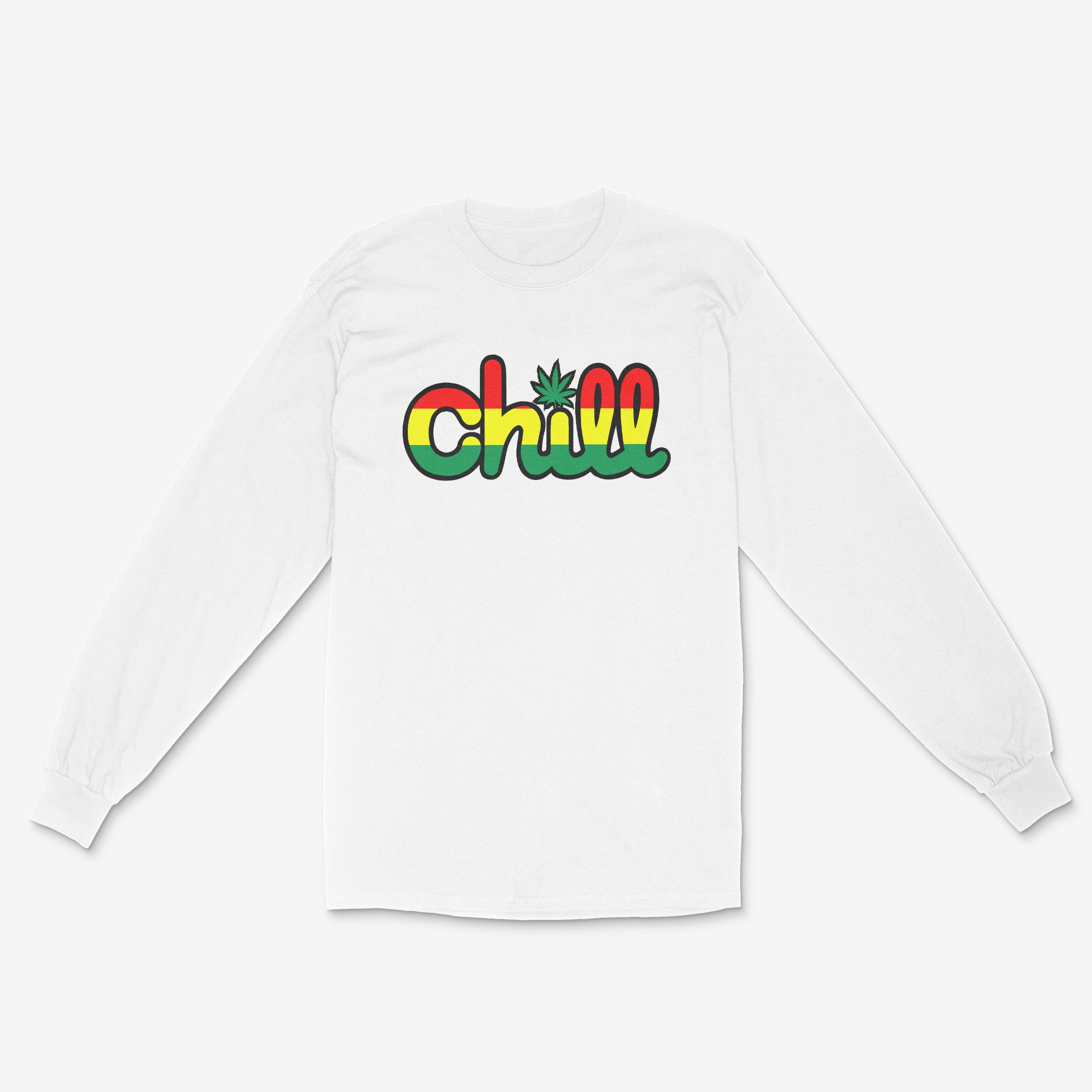Chill Rasta Leaf Long Sleeve T