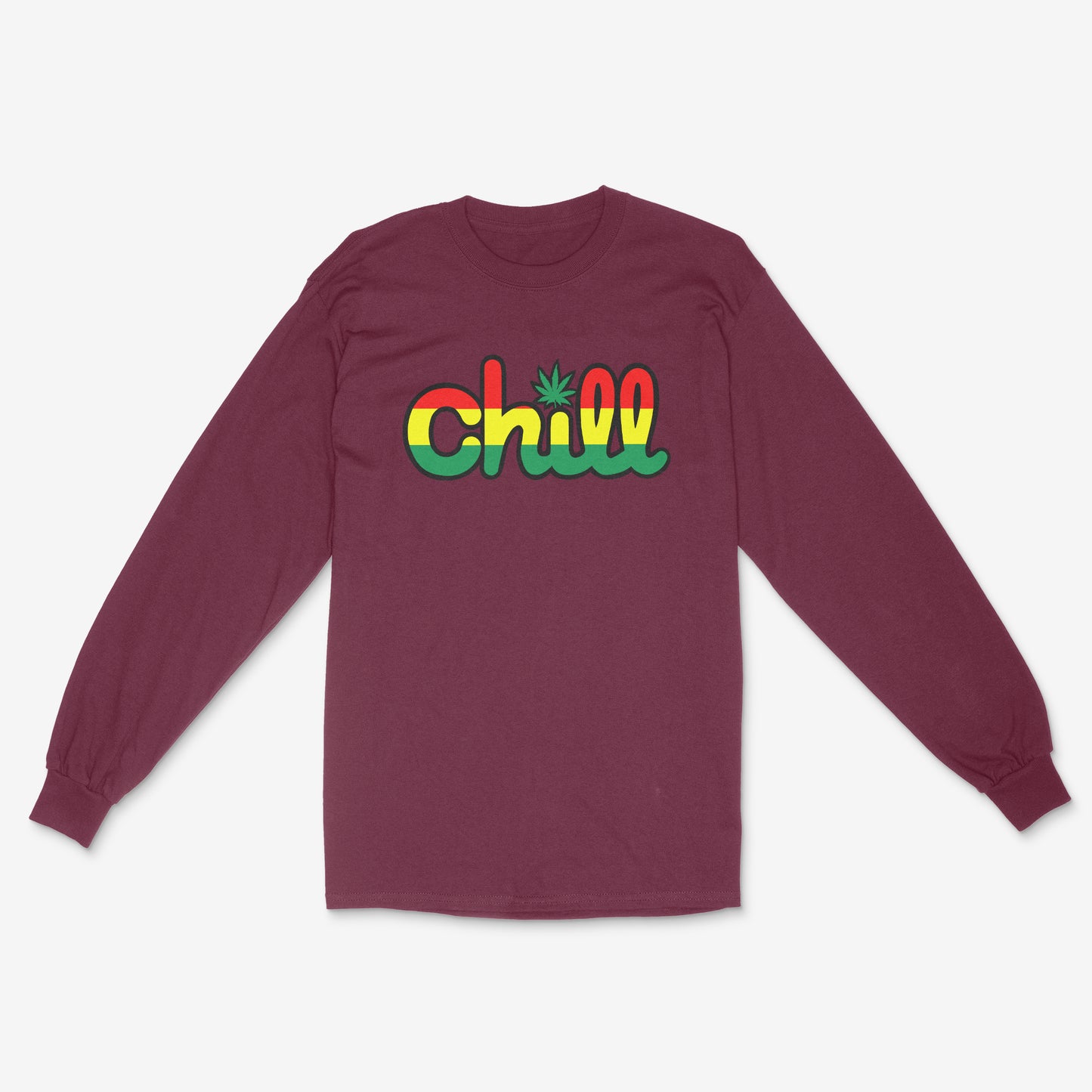 Chill Rasta Leaf Long Sleeve T