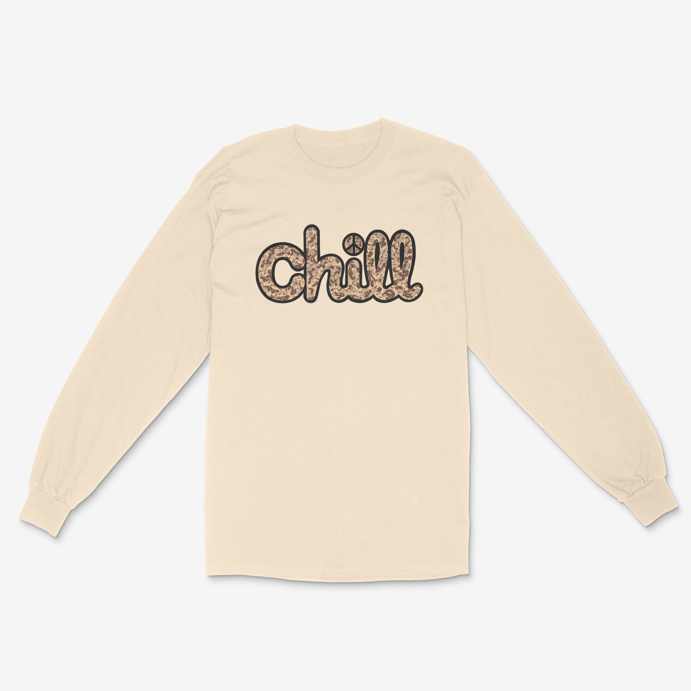 Chill Peace Sand Camo Long Sleeve T