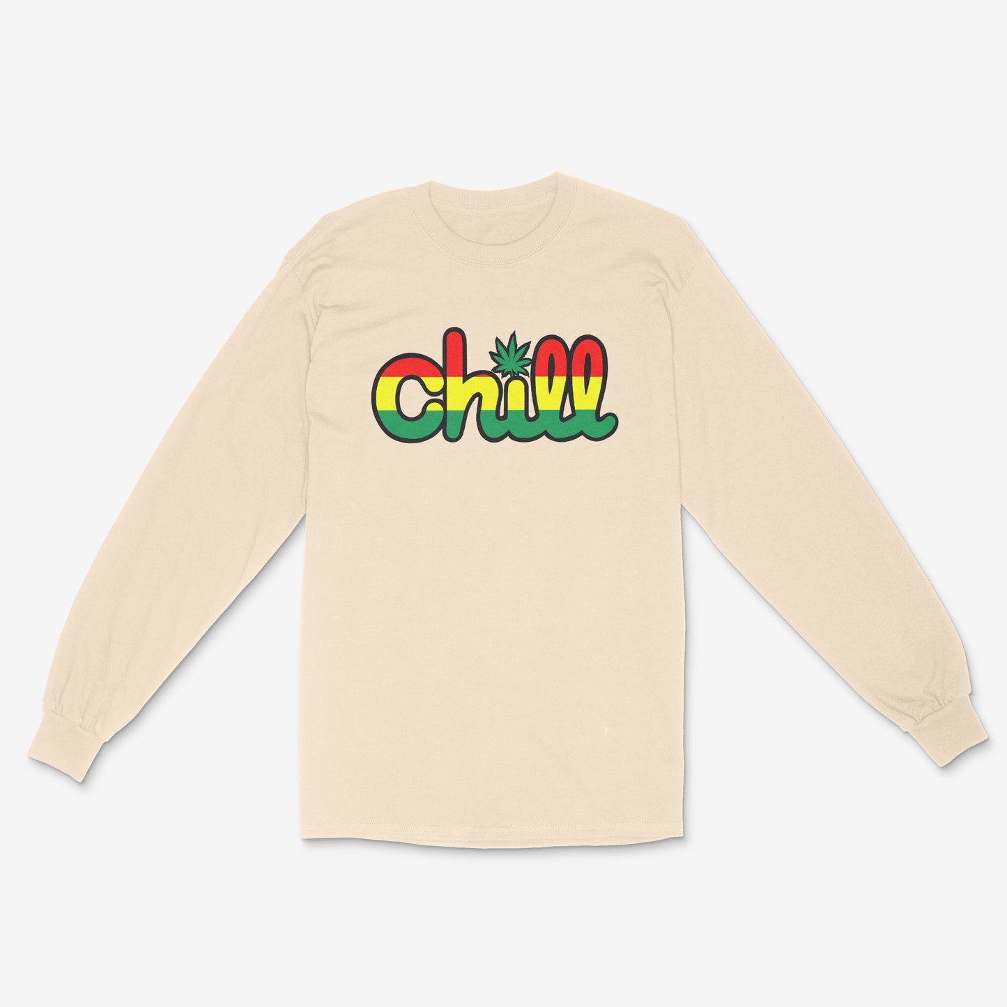 Chill Rasta Leaf Long Sleeve T