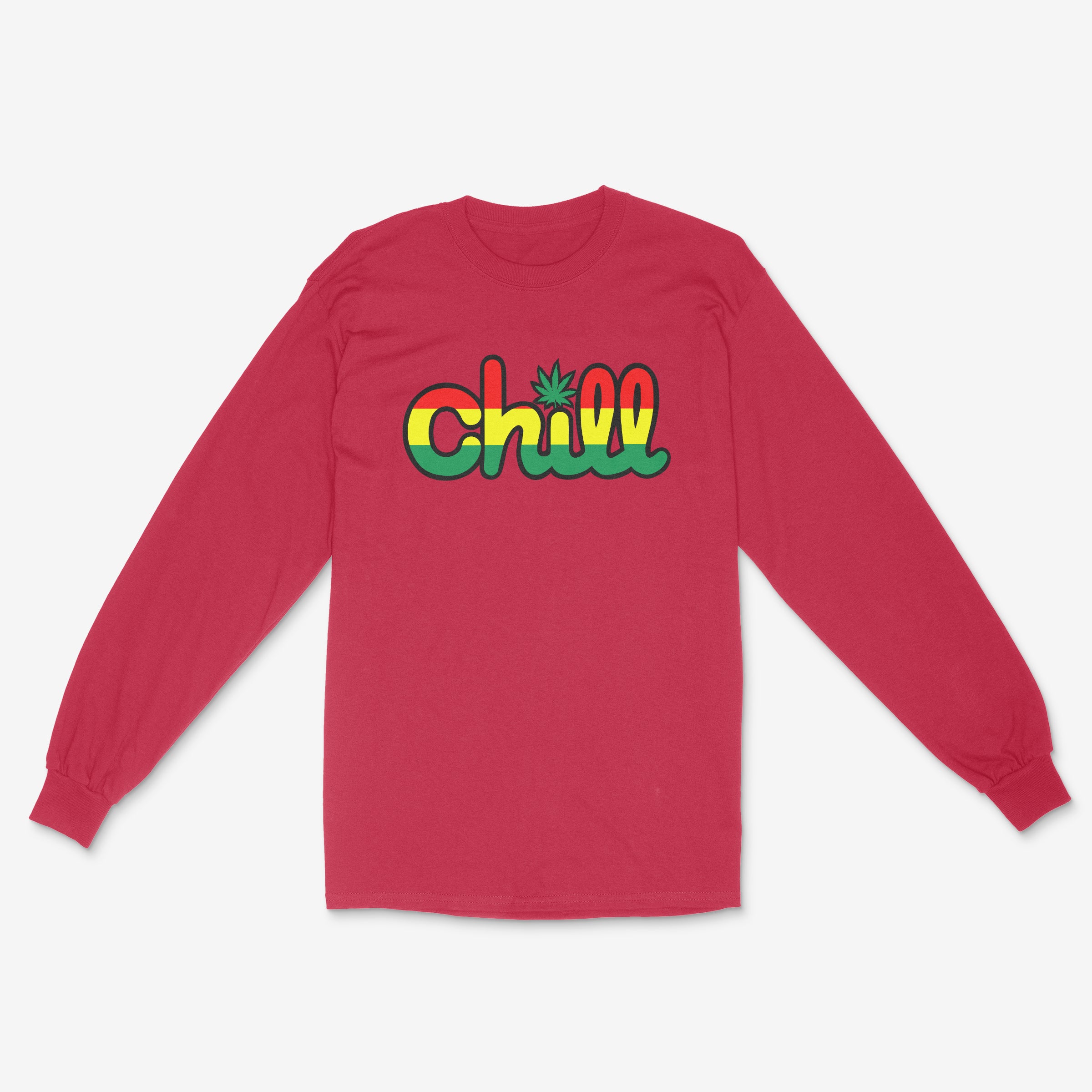 Chill Rasta Leaf Long Sleeve T